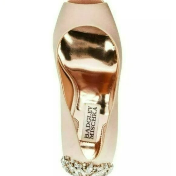 Badgley Mischka Kiara Embellished Evening Pumps -9 - Picture 3 of 8